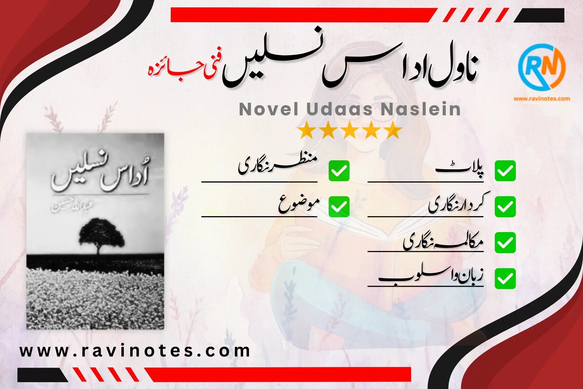 ناول اداس نسلیں کا فنی جائزہ | PDF