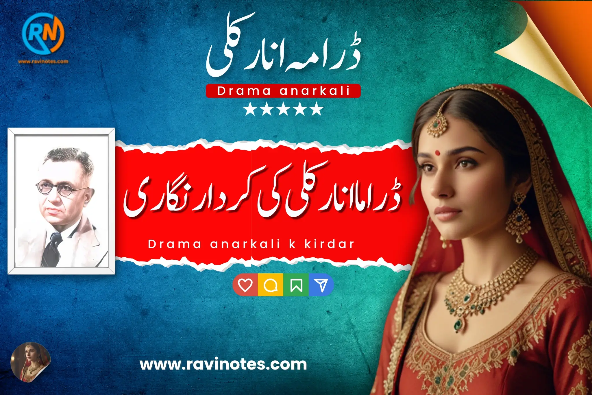 ڈراما انار کلی کی کردار نگاری pdf
