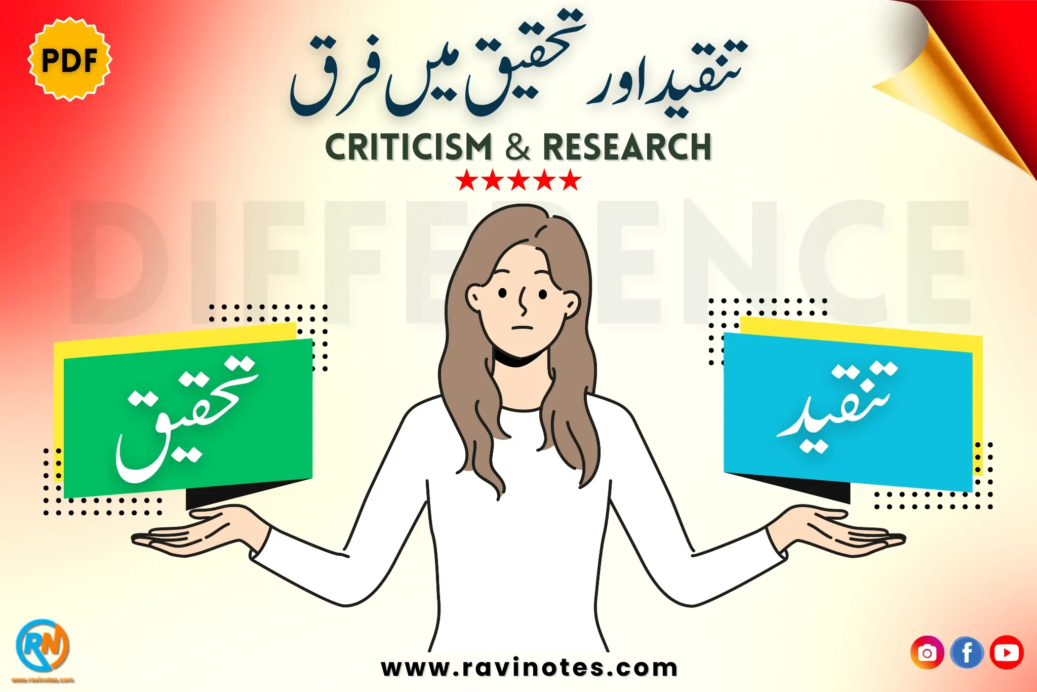 تنقید اور تحقیق میں فرق pdf