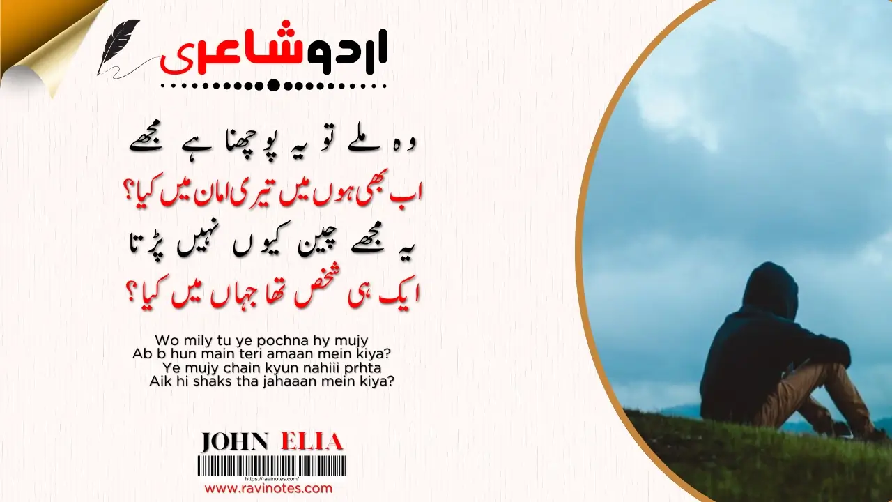 Most Famous John Elia Poetry Lines In Urdu