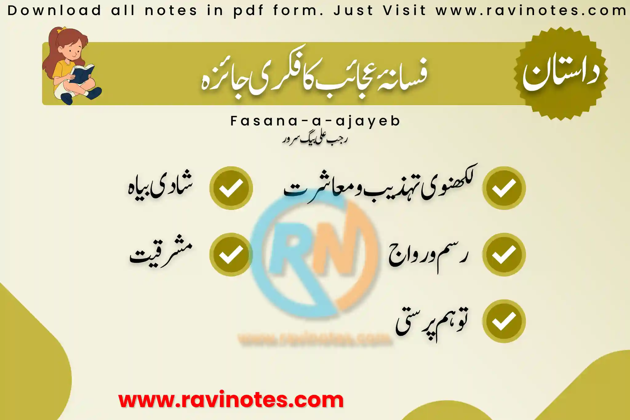 داستان فسانۂ عجائب کی فکری خصوصیات