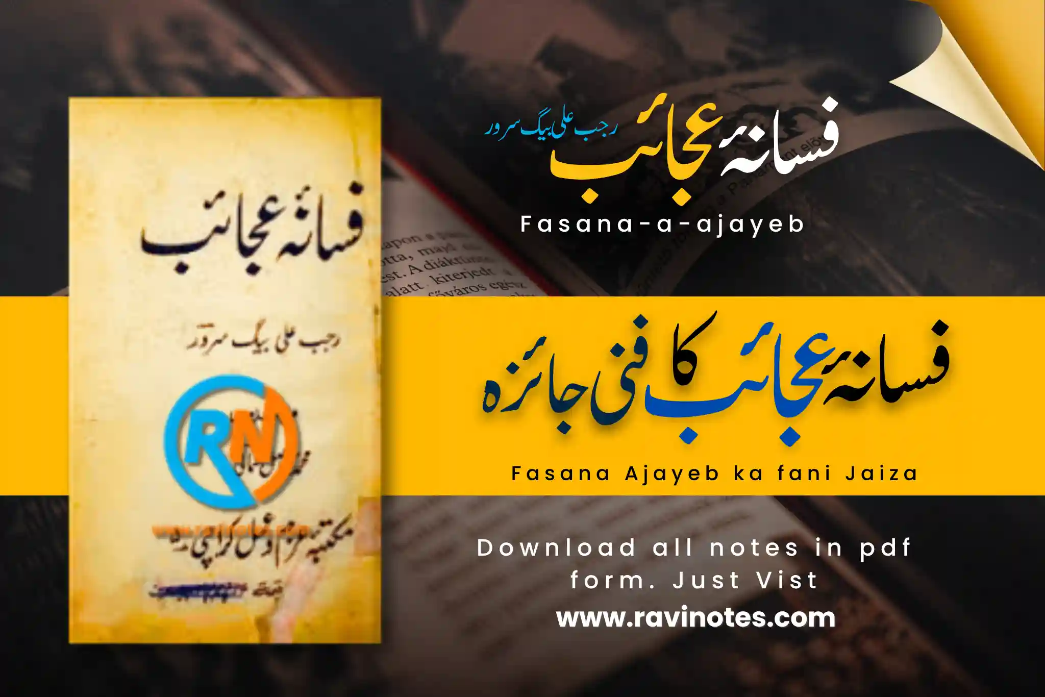 فسانۂ عجائب کا فنی جائزہ یا فنی خصوصیات