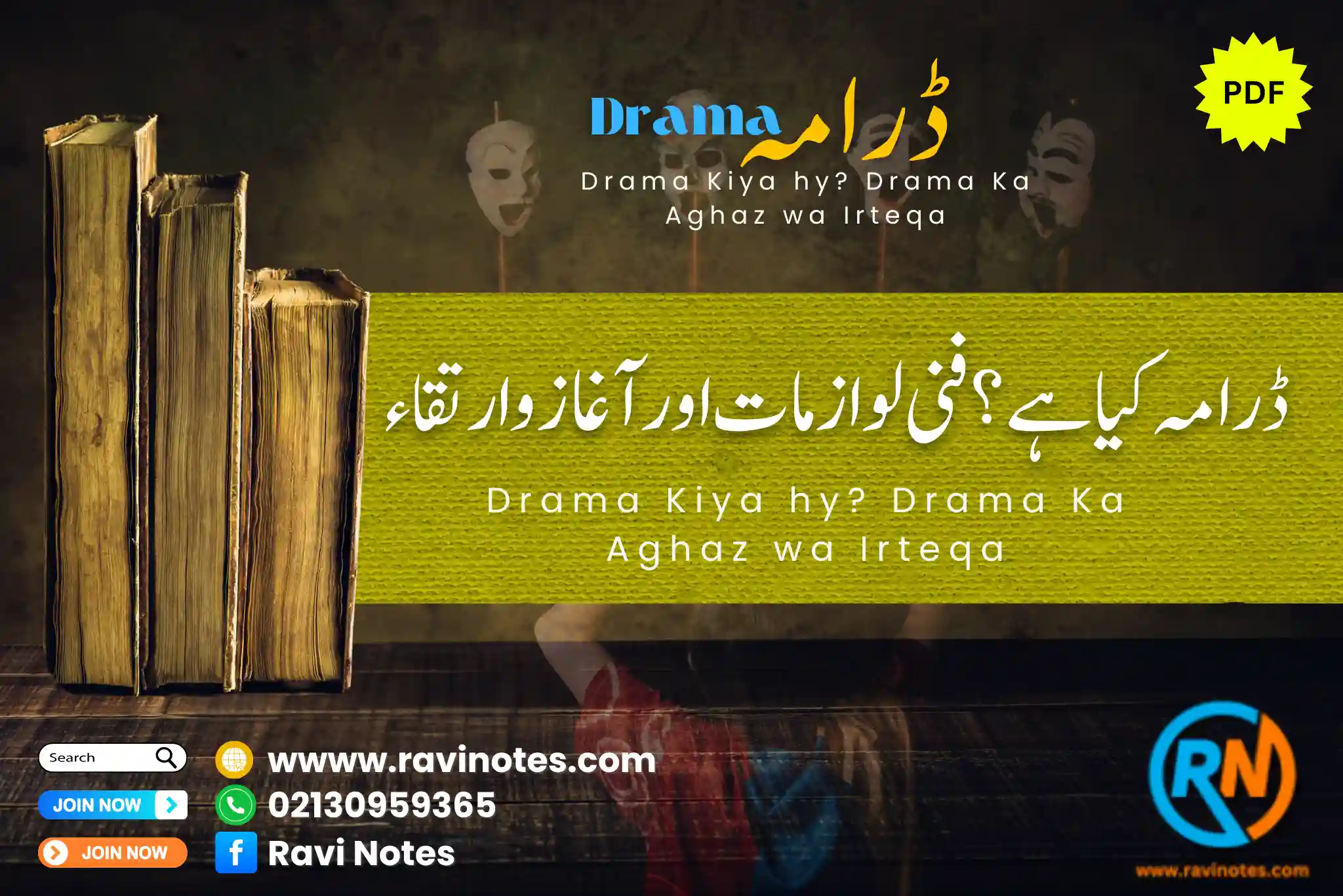 ڈرامہ کا آغاز و ارتقاء اور فنی لوازمات